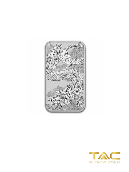 1 oz Silver Bullion Minted Coin - 2023 Rectangle Dragon - Perth Mint