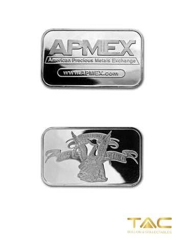1 oz Silver Bullion Bar - Apmex (Original Design) - Apmex Mint USA