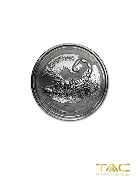 1 oz Silver Coin - 2017 Deathstalker Scorpion - Republic of Chad