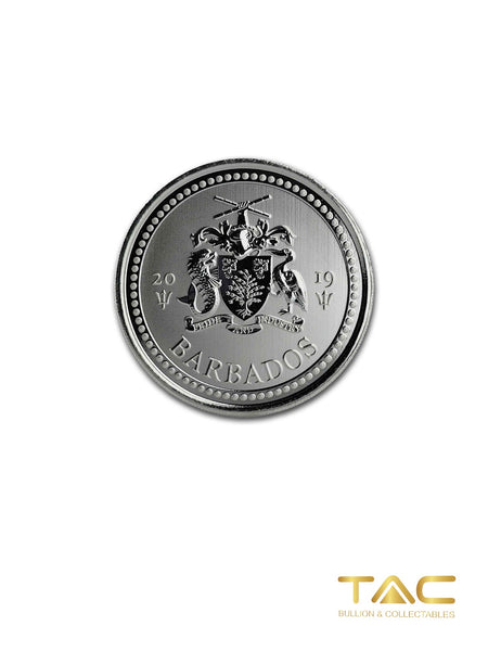 1 oz Silver Coin - 2019 Trident - Barbados