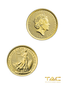 1/4 oz Gold Coin - 2020 Great Britain Britannia - Royal Mint