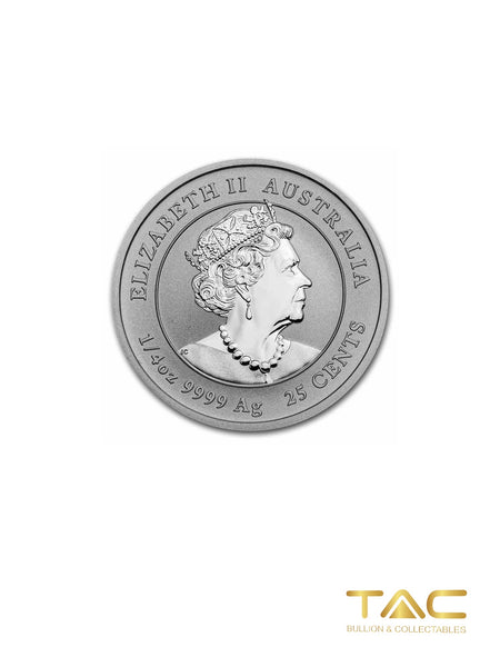 1/4 oz Silver Coin - 2020-P Silver Lunar Mouse - Colorized - Perth Mint