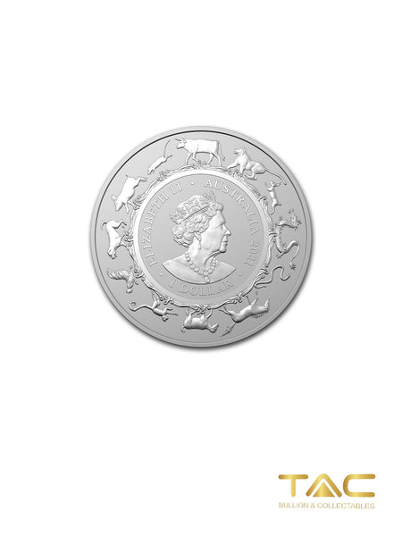 1 oz Silver Coin - 2021 Lunar Year of the Ox - Royal Australian Mint