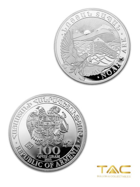 1/4 oz Silver Coin - 2021 Noah’s Ark - Armenia - Geiger Edelmetalle