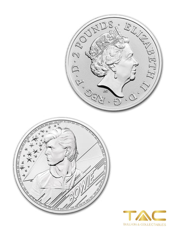 1 oz Silver Coin - 2021 David Bowie - Royal Mint