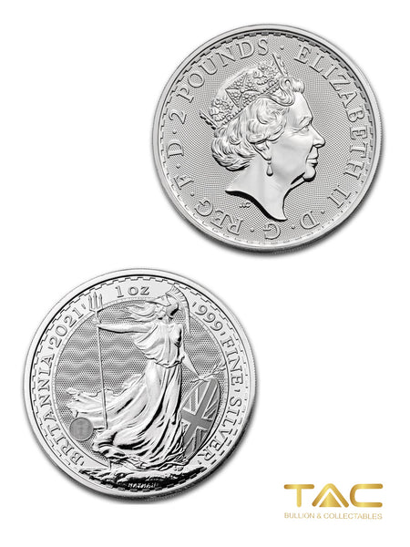 1 oz Silver Coin - 2021 Great Britain Britannia - Royal Mint