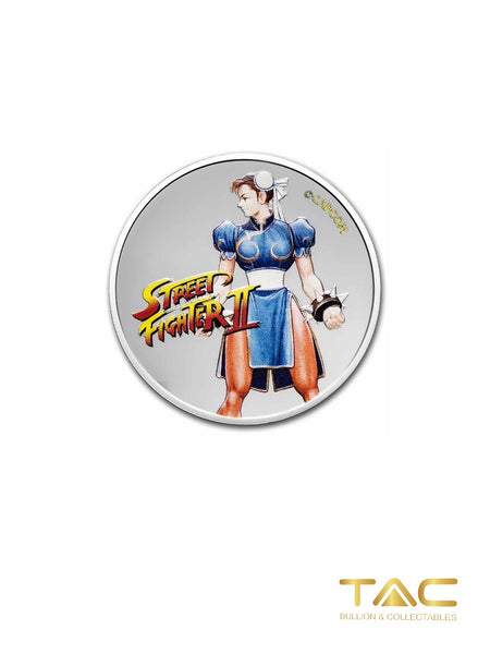 1 oz Silver Coin - 2021 Silver Street Fighter II 30th Anniversary: Chun-Li - Fiji