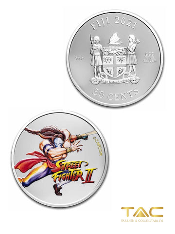 1 oz Silver Coin - 2021 Silver Street Fighter II 30th Anniversary: Vega - Fiji