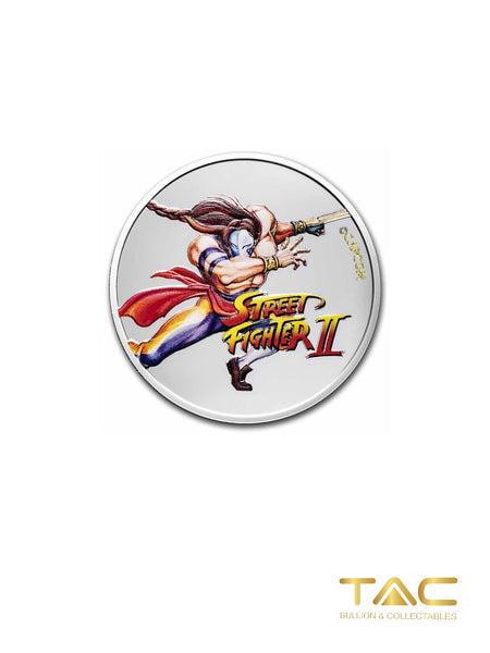 1 oz Silver Coin - 2021 Silver Street Fighter II 30th Anniversary: Vega - Fiji