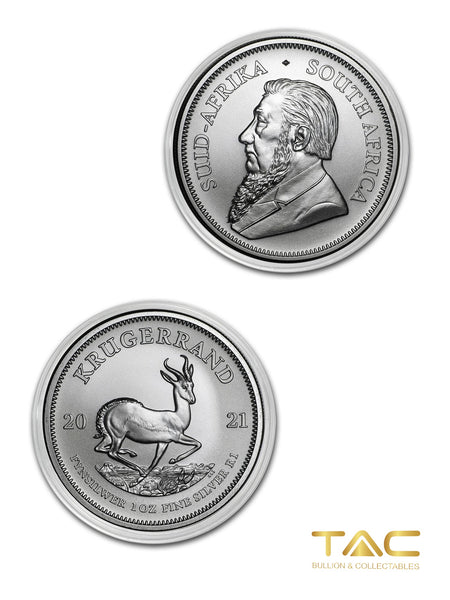 1 oz Silver Coin - 2021 Krugerrand- South African Mint