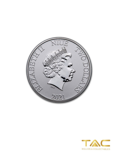 1 oz Silver Coin - 2021 Hawksbill Turtle - Niue/ NZ Mint