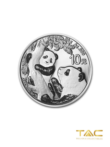 30 gram Silver Coin - 2021 Silver Panda - China Mint