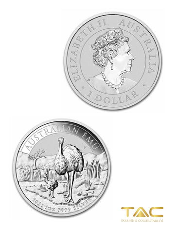1 oz Silver Coin - 2021 Emu - Perth Mint