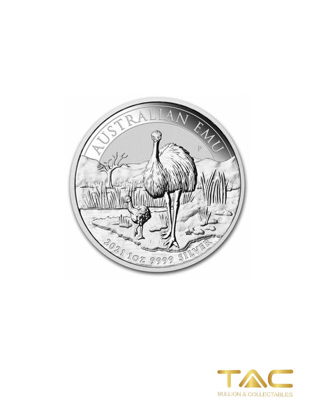 1 oz Silver Coin - 2021 Emu - Perth Mint