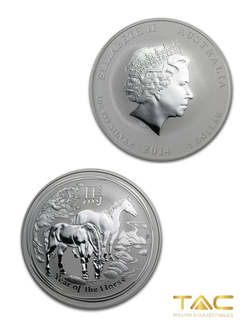 1 oz Silver Coin - 2014 Year of the Horse - Perth Mint