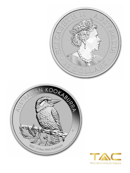 1/10 oz Platinum Coin - 2021 Kookaburra - Perth Mint