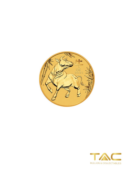 1/20 oz Gold Coin - 2021 Year of the Ox - Perth Mint