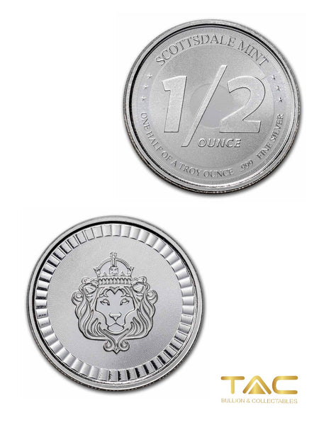 1/2 oz Silver Round - Scottsdale Lion - Scottsdale Mint