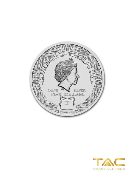 1 oz Silver Coin - 2021 Zodiac Series: Aquarius - Tokelau