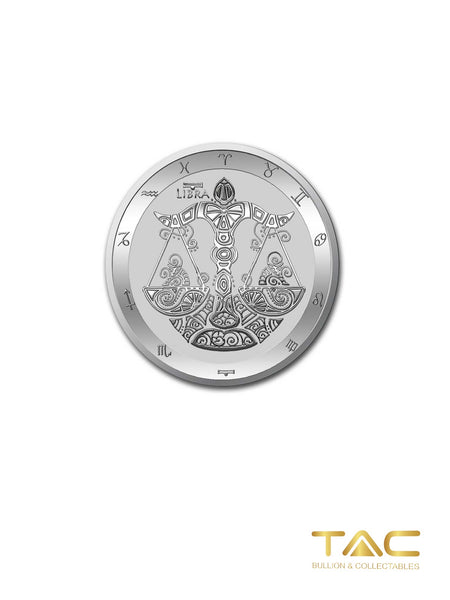 1 oz Silver Coin - 2021 Zodiac Series: Libra - Tokelau