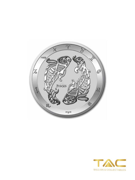 1 oz Silver Coin - 2021 Zodiac Series: Pisces - Tokelau