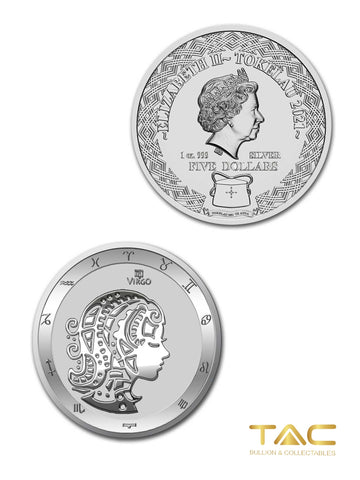 1 oz Silver Coin - 2021 Zodiac Series: Vergo - Tokelau