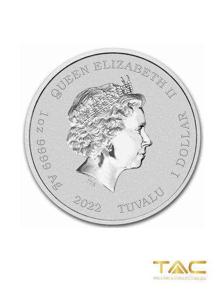 1 oz Silver Coin - 2022 Silver James Bond 007 - Perth Mint/ Tuvalu