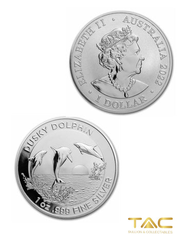 1 oz Silver Coin - 2022 Dusky Dolphin - Royal Australian Mint