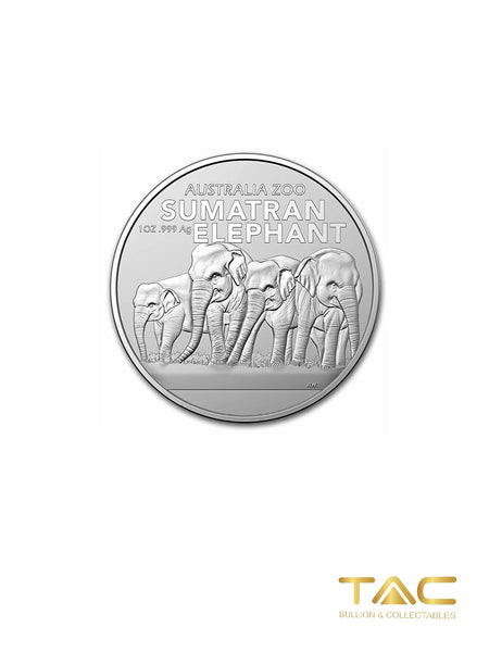1 oz Silver Coin - 2022 Sumatran Elephant - Royal Australian Mint