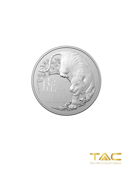 1 oz Silver Coin - 2022 Year of the Tiger - Royal Australian Mint