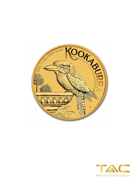 1/10 oz Gold Coin - 2022 Kookaburra - Perth Mint