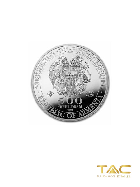 1 oz Silver Coin - 2022 Noah’s Ark - Armenia - Geiger Edelmetalle