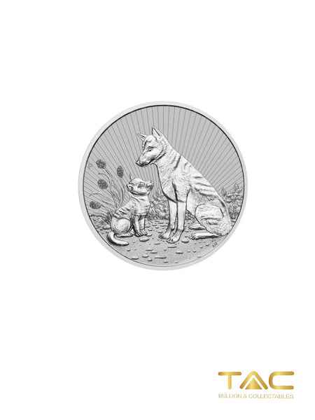 10 oz Silver Coin - 2022 Silver Mother and Baby Dingo - Perth Mint