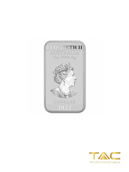 1 oz Silver Bullion Minted Coin - 2022 Rectangle Dragon - Perth Mint