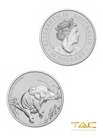 1 Kg Silver Coin - 2022 Australian Koala - Perth Mint