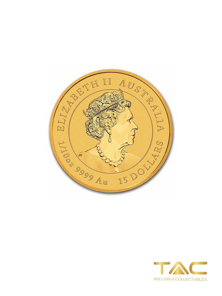 1/4 oz Gold Coin - 2022 Luna Tiger - Perth Mint