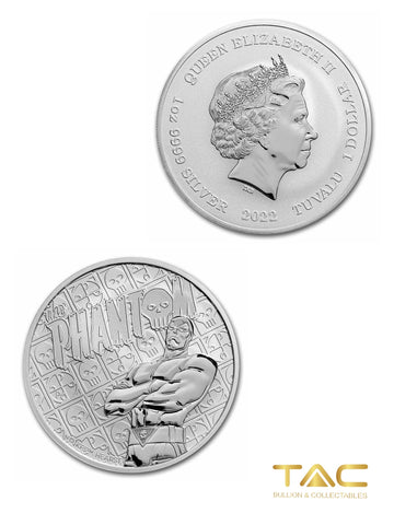 1 oz Silver Coin - 2022 The Phantom - Perth Mint/ Tuvalu