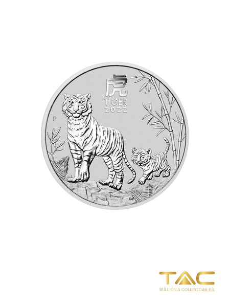2 oz Silver Coin - 2022 Silver Lunar Tiger (Series III) - Perth Mint