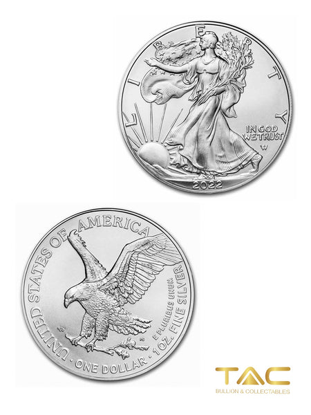 1 oz Silver Coin - 2022 American Silver Eagle - US Mint