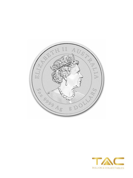 5 oz Silver Coin - 2023 Silver Lunar Rabit (Series III) - Perth Mint