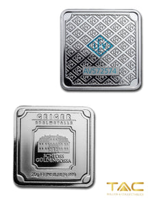20 gram Silver Bullion - Silver Square (Original Square Series) - Geiger Edelmetalle