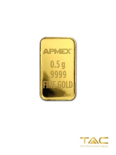 0.5 gram Gold Bullion Minted - Christmas Edtion (Candy Cane) - Apmex Mint USA