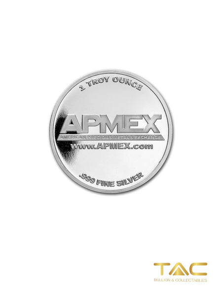 1 oz Silver Round - Colorized Round (Just Married - Silhouette) - APMEX