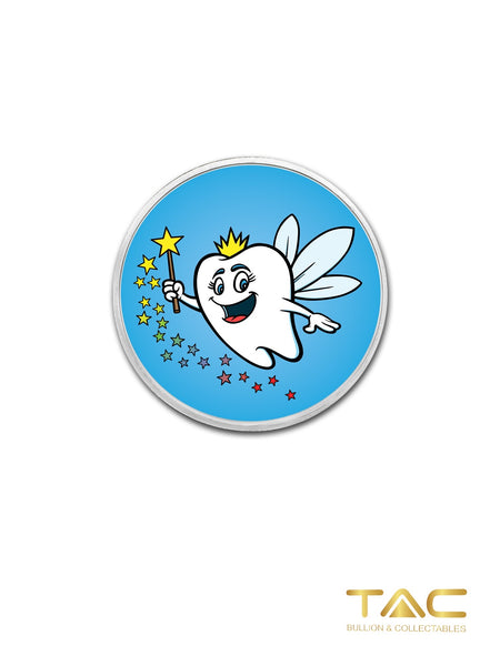 1 oz Silver Round - Colorized Round (Happy Tooth Fairy) - APMEX