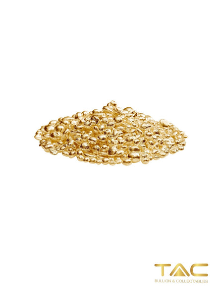 0.5 gram Gold Shot/ Granule - 999 Fine Gold w/ COA - TAC Bullion #05GSG062204