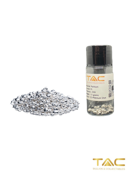 0.5 gram Palladium Shot/ Granule - 999 Fine Palladium w/ COA - TAC Bullion #05PDSG112202
