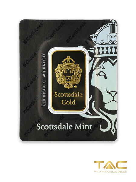 1 oz Gold Bullion Minted - Certi-Lock - Scottsdale Mint