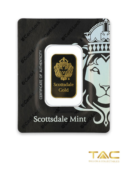 5 gram Gold Bullion Minted - Certi-Lock - Scottsdale Mint
