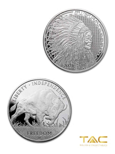 1 oz Silver Round - Liberty Trade Buffalo