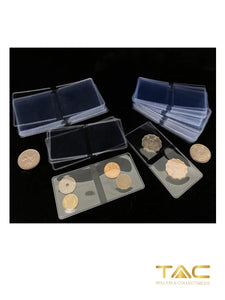 Double Coin Flip - Coin Protection/ Pouch - 50 Pack Medium